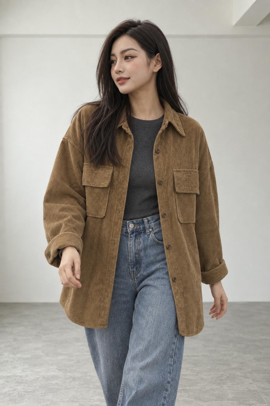 Shirts/コーデュロイオーバーシャツ